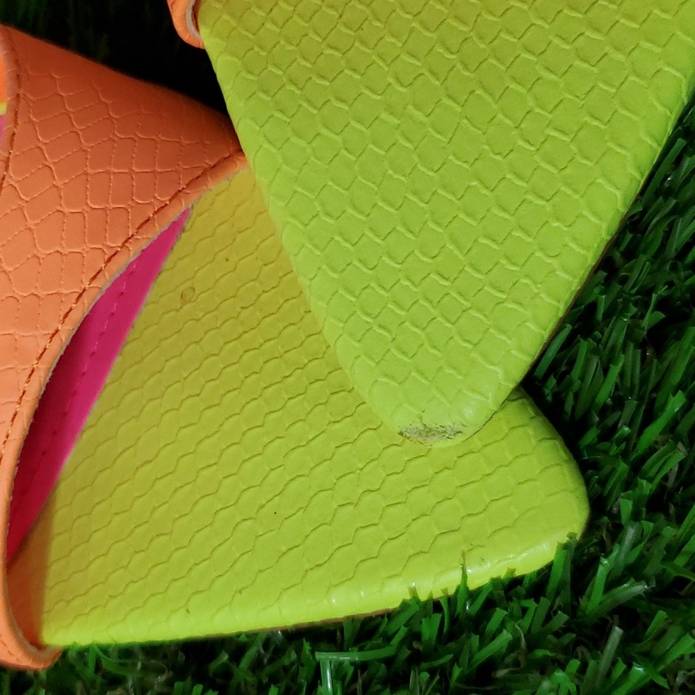 Simmi Multicolor Neon Heels - Picture 5 of 8